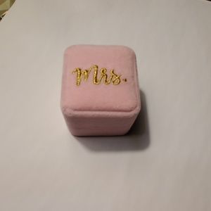 **bridal** pink ring box